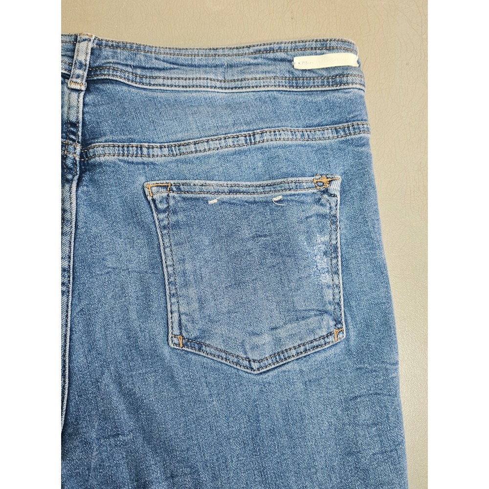 Anthropologie Pilcro and the Letterpress Women Light Wash Skinny Ankle Zip Jeans
